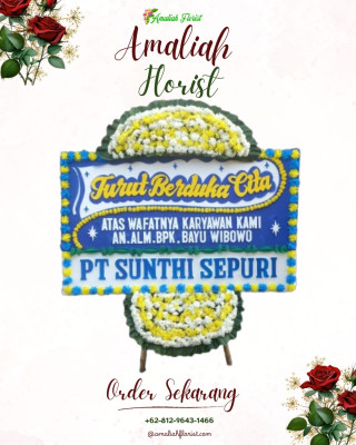 Papan Bunga Duka di Kikim Tengah