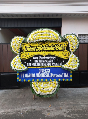 Papan Bunga Duka di Kikim Tengah